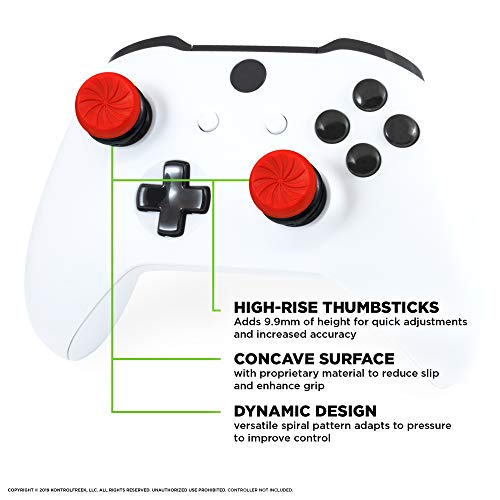 KontrolFreek FPS Freek Inferno pour manette Xbox One et Xbox Series X - Joysticks haute performance - 2 concaves hautes