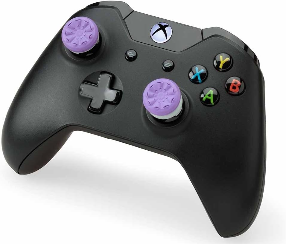 KontrolFreek FPS Freek Galaxy for Xbox One and Xbox Series X | 1 High-Rise, 1 Mid-Rise | 2 Performance Thumbsticks | Purple