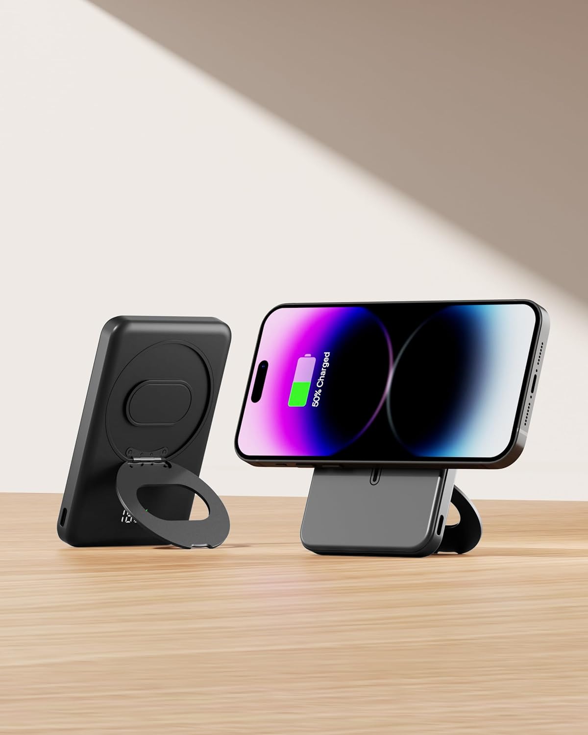 PYXISTIFY 10,000mAh Magnetic Power Bank with 15W Wireless Charging | 25W PD Fast Charging USB-C (Input & Output)