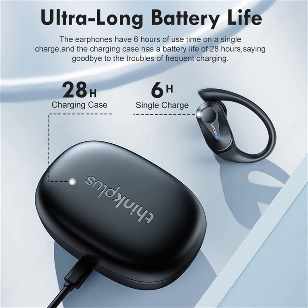 Lenovo LP75 Livepods | Bluetooth 5.3 TWS Earbuds | In-Ear Headphones 28H Playtime | USB-C True Wireless Stereo | Deep Bass