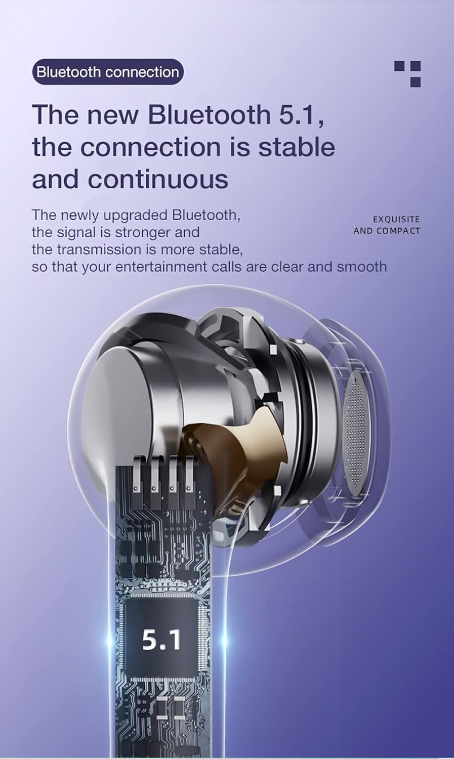 Lenovo LP40 Pro Wireless Earbuds | Bluetooth 5.1 Headphones in-Ear 25H Playtime | USB-C Fast Charge | Deep Bass