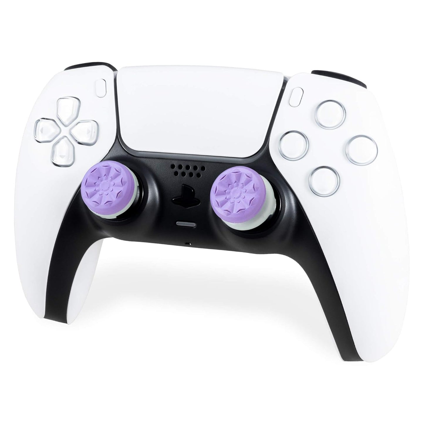 KontrolFreek FPS Freek Galaxy for Play Station 4 and Play Station 5 | Performance Thumbsticks | 1 High-Rise, 1 Mid-Rise | Purple