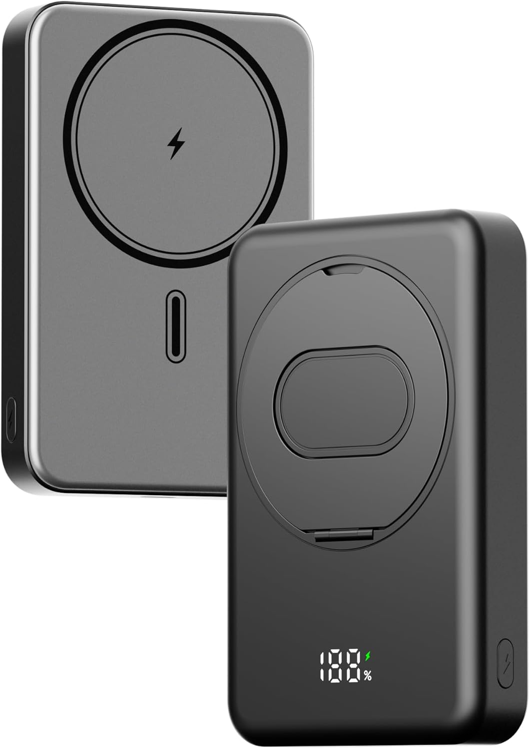 PYXISTIFY 10,000mAh Magnetic Power Bank with 15W Wireless Charging | 25W PD Fast Charging USB-C (Input & Output)
