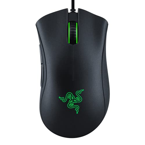 Razer DeathAdder Essential Gaming Mouse: 6400 DPI Optical Sensor - 5 Programmable Buttons - Mechanical Switches