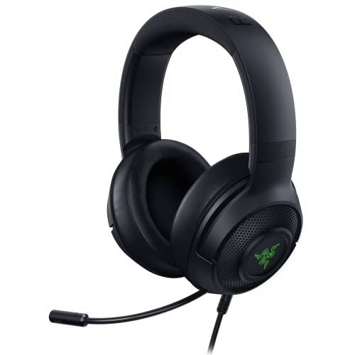Razer Kraken V3 X Gaming Headset: 7.1 Surround Sound - Triforce 40mm Drivers - HyperClear Bendable Cardioid Mic