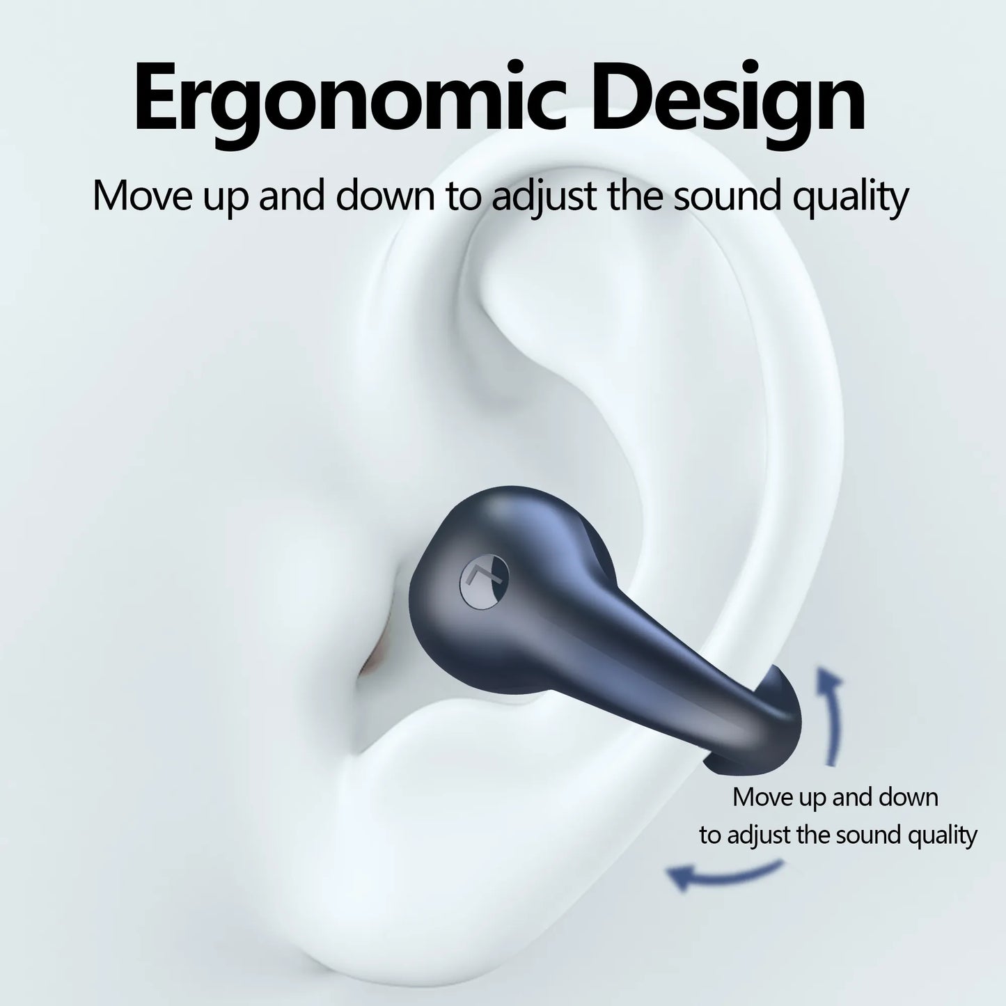 Écouteurs stéréo sans fil | Écouteurs intra-auriculaires Bluetooth 5.3, autonomie de 25 h | Charge rapide USB-C | Basses profondes, contrôle tactile | IPX5, résistant aux éclaboussures et à la transpiration, TWS Sport
