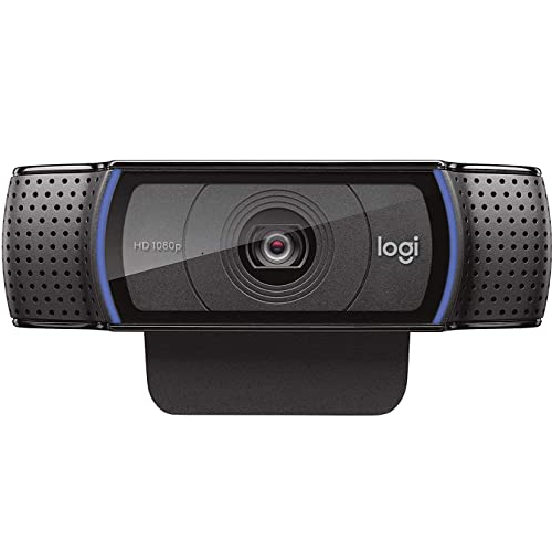 Logitech C920e / C920 HD Webcam, Full HD 1080p Video Calling and Recording, Dual Stereo Audio, Stream Gaming - Black