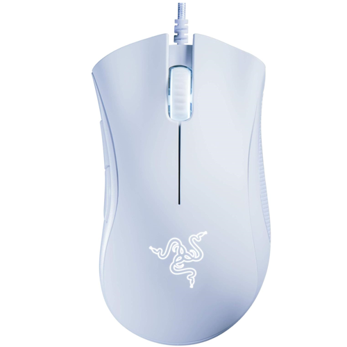 RazerDeathAdder Essential Gaming Mouse: 6400 DPI Optical Sensor - 5 Programmable Buttons - White