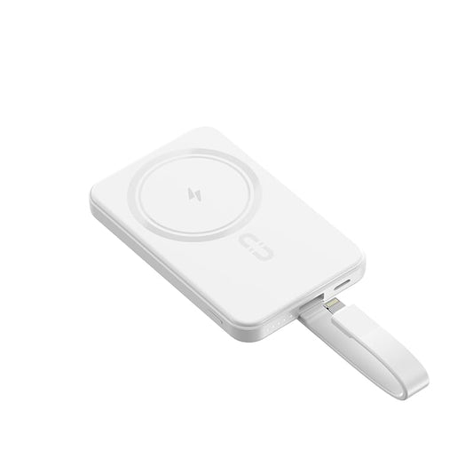 Batterie externe ergonomique compatible Mag-Safe | Chargeur rapide portable PD 22,5 W | Batterie externe magnétique sans fil compatible avec les séries Samsung/Huawei/Android/iPhone