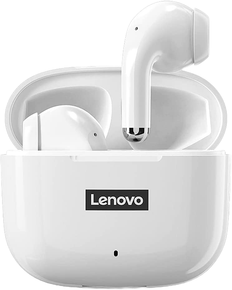 Écouteurs intra-auriculaires sans fil Lenovo LP40 Pro | Bluetooth 5.1, autonomie de 25 h | Charge rapide USB-C | Contrôle tactile des basses profondes | Design double oreillette sans fil | Étanchéité IPX5 et résistance à la transpiration