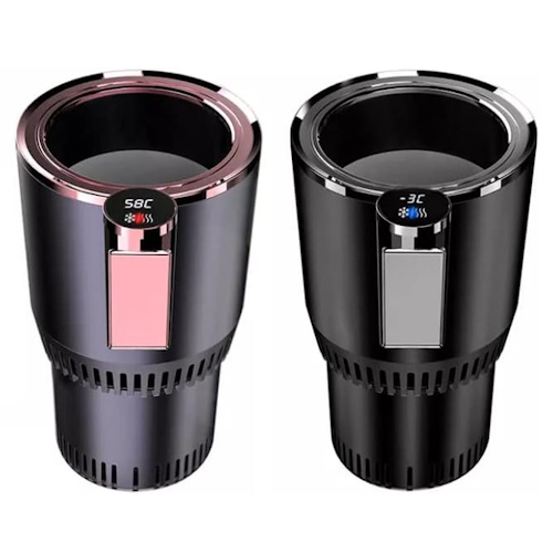Chauffe-boissons et refroidisseur intelligent 2 en 1 PYXISTIFY pour voiture | Congelez vos boissons froides | Porte-gobelet portable pour café | Porte-gobelet pour voiture | Garde votre café, lait ou thé au chaud | Garde vos boissons froides