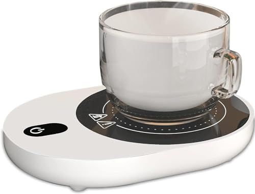 PYXISTIFY Coffee Mug Warmer – Electric Coaster with 5 Temp Gears up to 203 ℉ (95 ℃) – 12 hrs Auto Shutoff