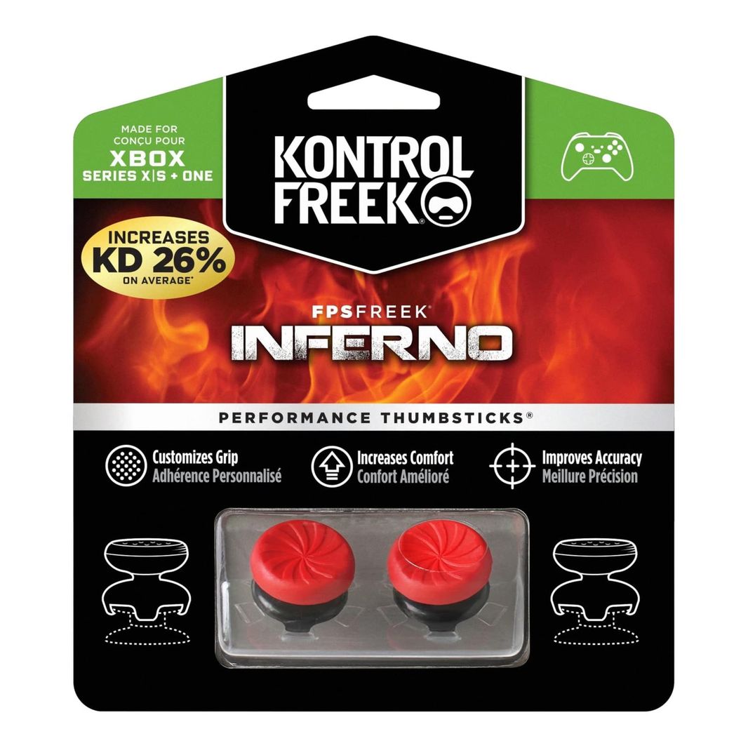 KontrolFreek FPS Freek Inferno for Xbox One and Xbox Series X Controller - Performance Thumbsticks - 2 High-Rise Concave