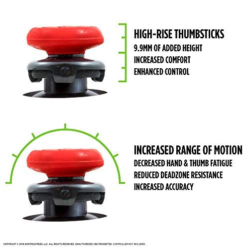 KontrolFreek FPS Freek Inferno for Xbox One and Xbox Series X Controller - Performance Thumbsticks - 2 High-Rise Concave