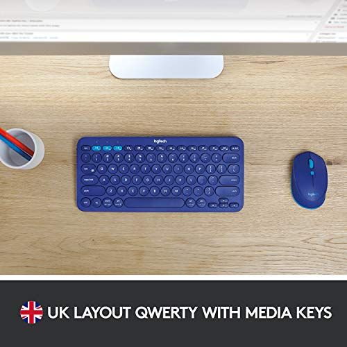 Logitech K380 Multi-Device Wireless Keyboard, Easy-Switch up to 3 Devices, Slim, Battery-PC 2 Years