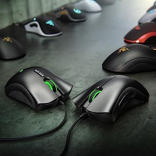 Razer DeathAdder Essential Gaming Mouse: 6400 DPI Optical Sensor - 5 Programmable Buttons - Mechanical Switches