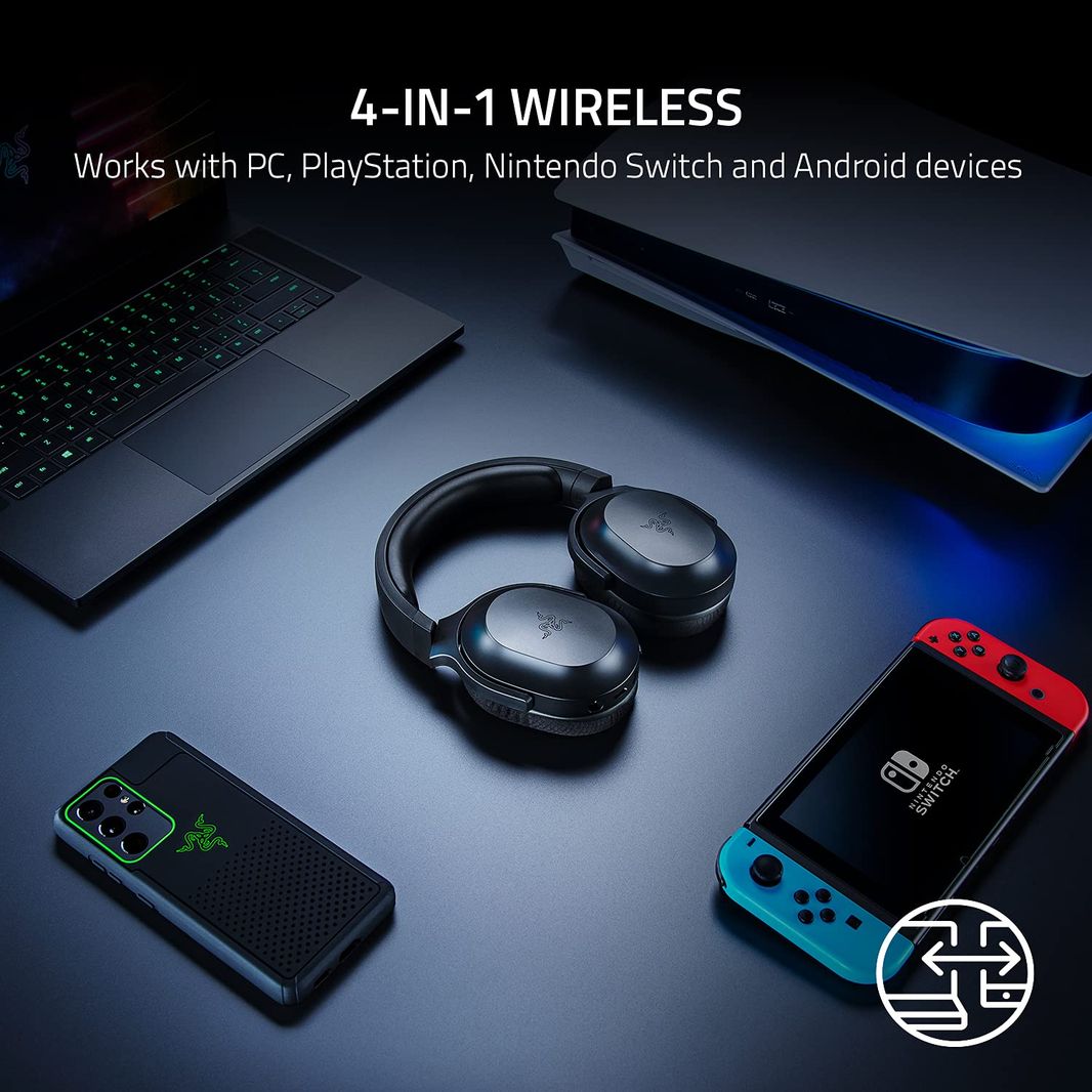 Razer Barracuda X - Wireless Multi-platform Gaming and Mobile Headset (SmartSwitch Dual Wireless, Ergonomic Design)