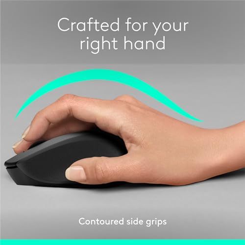 Logitech M330 SILENT PLUS Wireless Mouse, 2.4GHz with USB Nano Receiver, 1000 DPI Optical Tracking, 2-year Battery Life