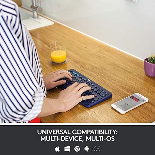 Logitech K380 Multi-Device Wireless Keyboard, Easy-Switch up to 3 Devices, Slim, Battery-PC 2 Years