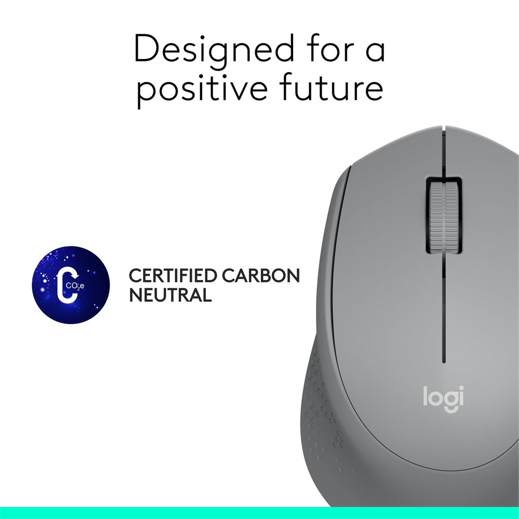 Logitech M330 SILENT PLUS Wireless Mouse, 2.4GHz with USB Nano Receiver, 1000 DPI Optical Tracking, 2-year Battery Life