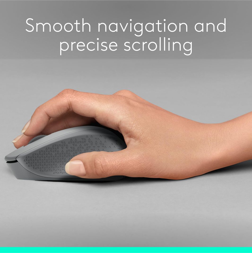 Logitech M330 SILENT PLUS Wireless Mouse, 2.4GHz with USB Nano Receiver, 1000 DPI Optical Tracking, 2-year Battery Life