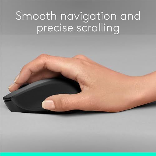Logitech M330 SILENT PLUS Wireless Mouse, 2.4GHz with USB Nano Receiver, 1000 DPI Optical Tracking, 2-year Battery Life