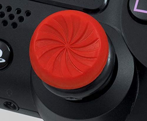 KontrolFreek FPS Freek Galaxy Red for Play Station 4 and 5 | Performance Thumbsticks | 1 High-Rise, 1 Mid-Rise | Red