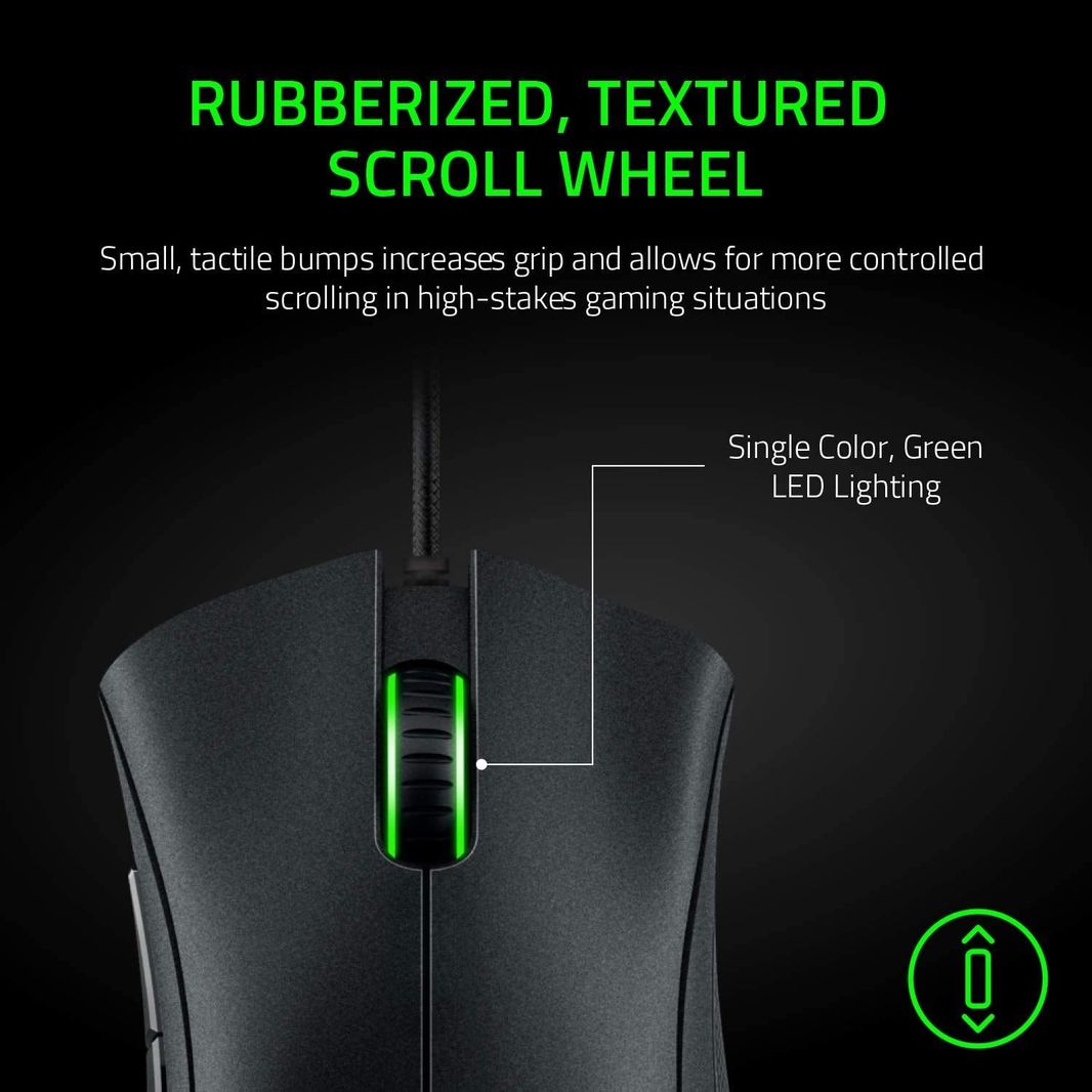 Razer DeathAdder Essential Gaming Mouse: 6400 DPI Optical Sensor - 5 Programmable Buttons - Mechanical Switches