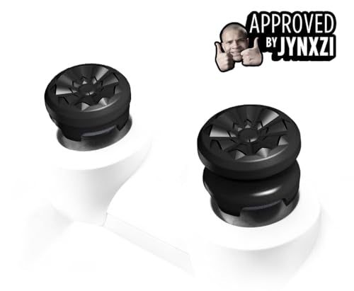 KontrolFreek FPS Freek Galaxy Black for Play Station 4 and 5 | Performance Thumbsticks | 1 High-Rise, 1 Mid-Rise | Black