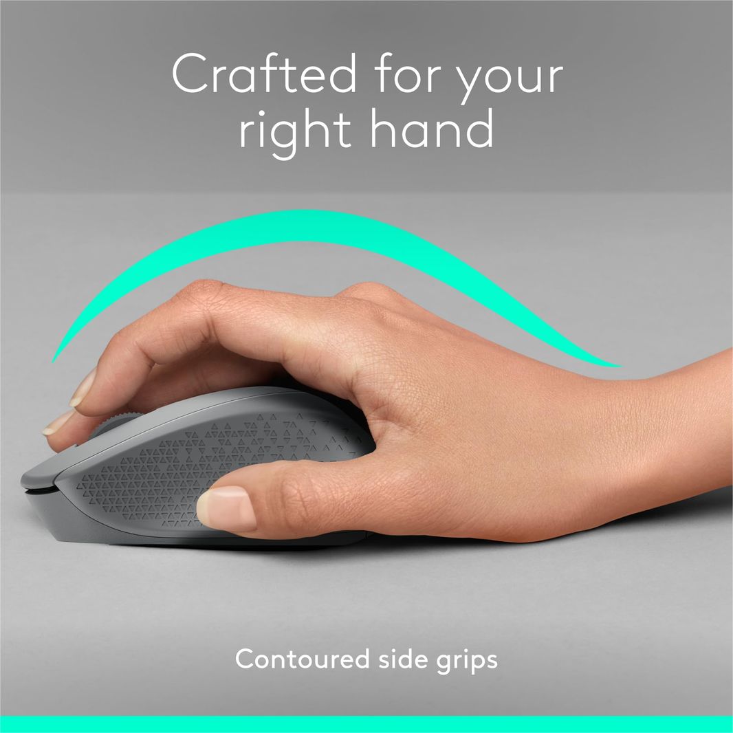 Logitech M330 SILENT PLUS Wireless Mouse, 2.4GHz with USB Nano Receiver, 1000 DPI Optical Tracking, 2-year Battery Life