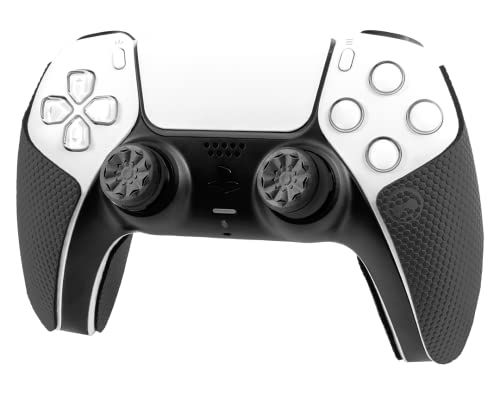 KontrolFreek FPS Freek Galaxy Black for Play Station 4 and 5 | Performance Thumbsticks | 1 High-Rise, 1 Mid-Rise | Black