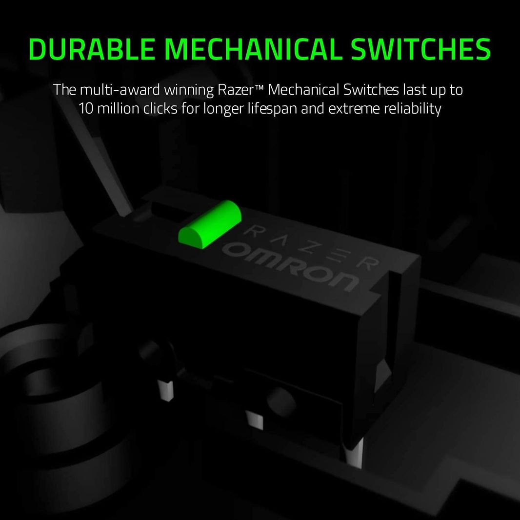 Razer DeathAdder Essential Gaming Mouse: 6400 DPI Optical Sensor - 5 Programmable Buttons - Mechanical Switches