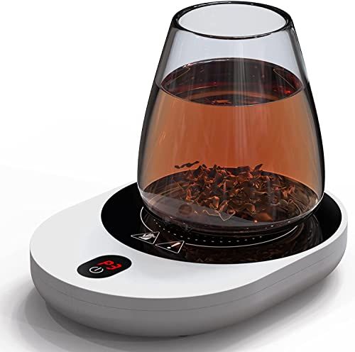 PYXISTIFY Coffee Mug Warmer – Electric Coaster with 5 Temp Gears up to 203 ℉ (95 ℃) – 12 hrs Auto Shutoff