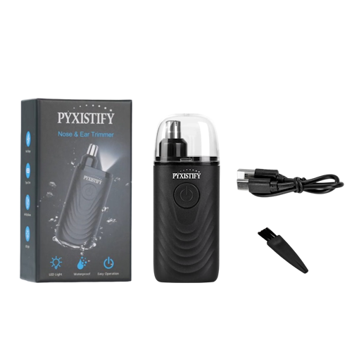 PYXISTIFY Painless Nose Hair Trimmer for Men and Women, Waterproof USB Rechargeable Ear and Nose Hair Trimmer